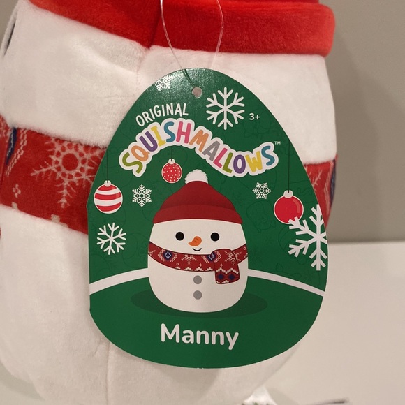 Squishmallow Manny the Snowman 8” NWT Christmas 2023 - Picture 3 of 4